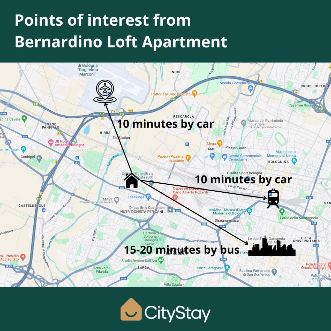 Apartment Citystay I Bernardino Loft Bologna