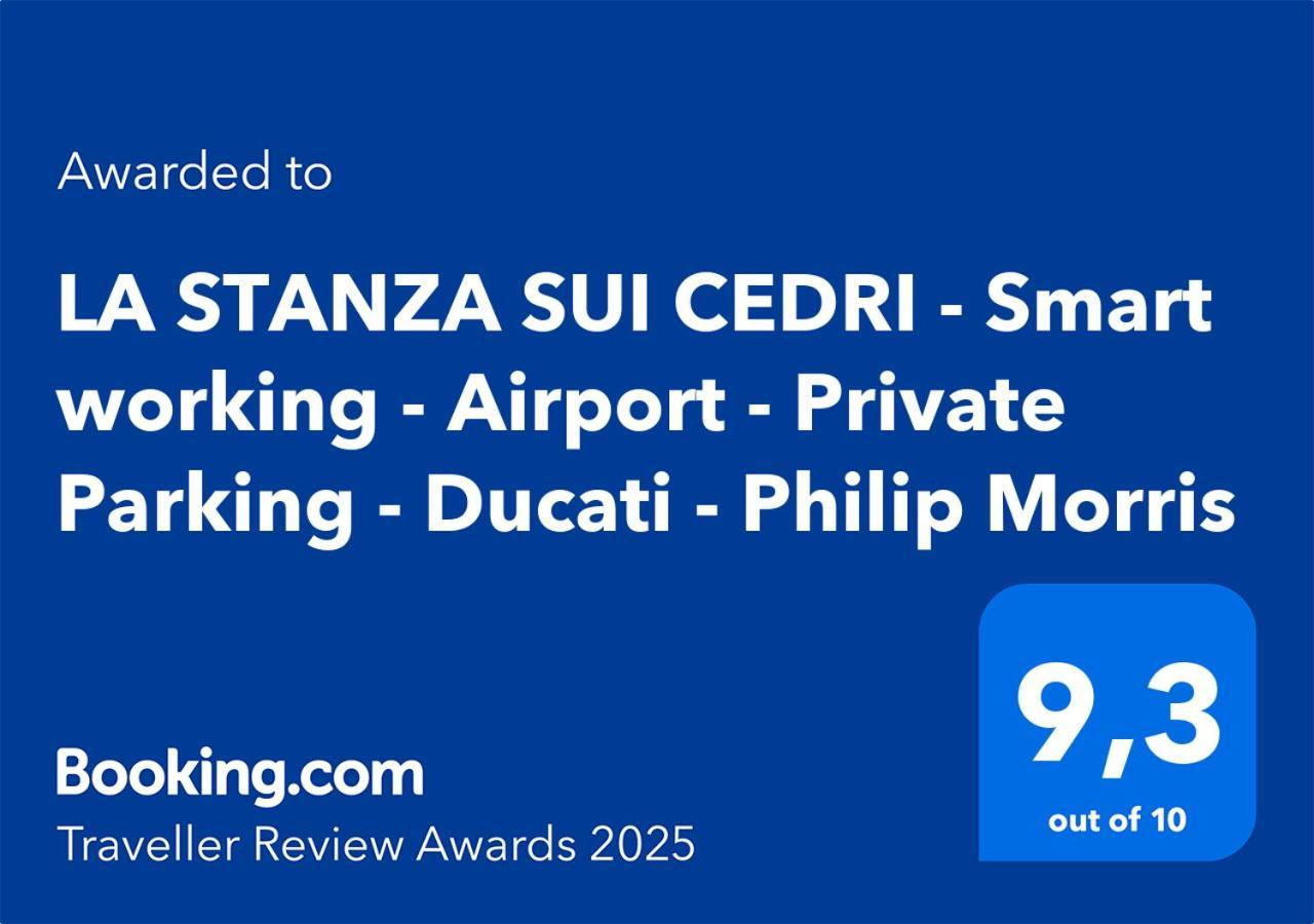 La Stanza Sui Cedri - Smart Working - Airport - Private Parking - Ducati - Philip Morris Apartment